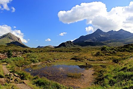 A beautiful view of Cullin mountains, Isle of Skye