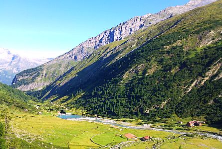 Picturesque valley in the Zillertal region