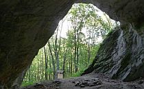 A cave entrance in Bukk National Park Hungary