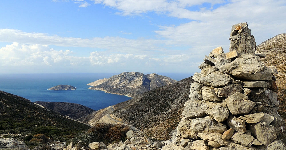 Spectacular view of the island of Naxos, Greece
