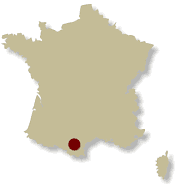 Map of France showing the location of the A Week of Walking for Well-being Mixed walking holiday