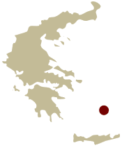 Map of Greece showing the location of the Walking in Naxos, Small Cyclades & Santorini Guided walking holiday