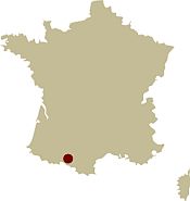 Map of France showing the location of the Pyrenees Explorer Mixed walking holiday