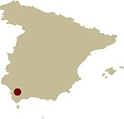 Map of Spain showing the location of the Walking in the Sierra Morena Self-guided walking holiday