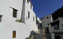 Village scene in Spain with white houses