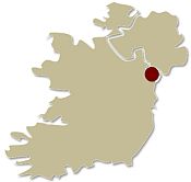 Map of Ireland showing the location of the Walking in the Cooley and Mourne Mountains Self-guided walking holiday