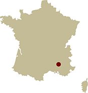 Map of France showing the location of the The Secrets of Provence Self-guided walking holiday