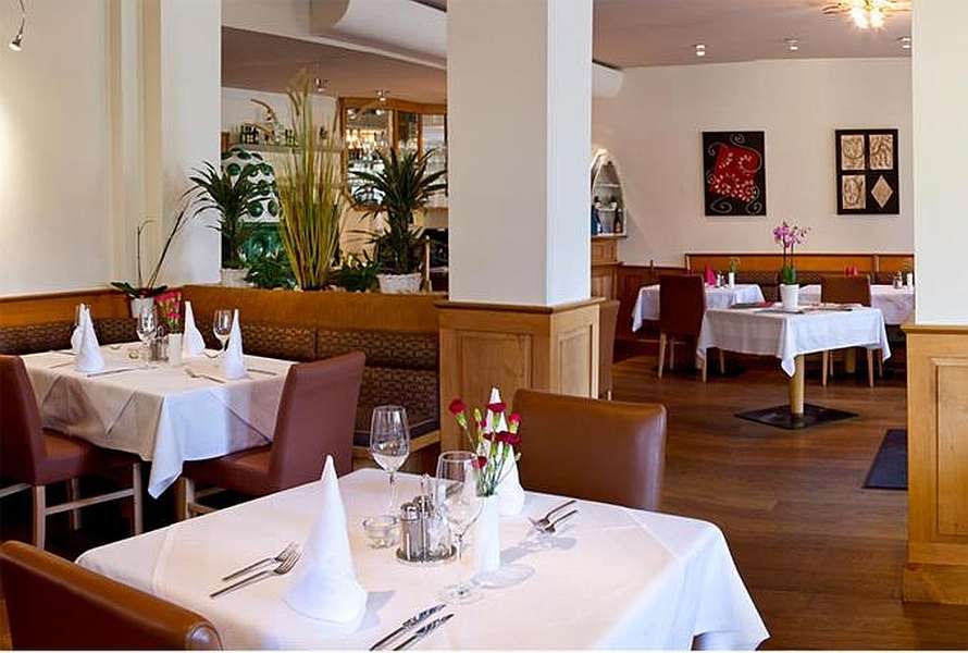 Tables in a restaurant