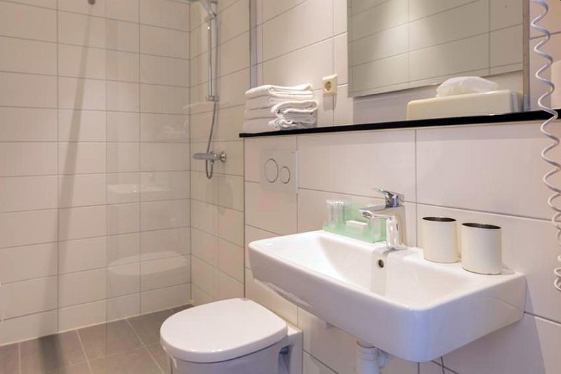 Example of a hotel bathroom at this walking holiday Hotel bathroom